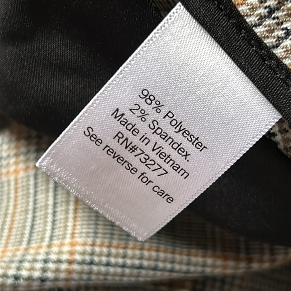 NWT Nine West yellow black ivory side stripe pull on wide leg pants - Picture 8 of 8